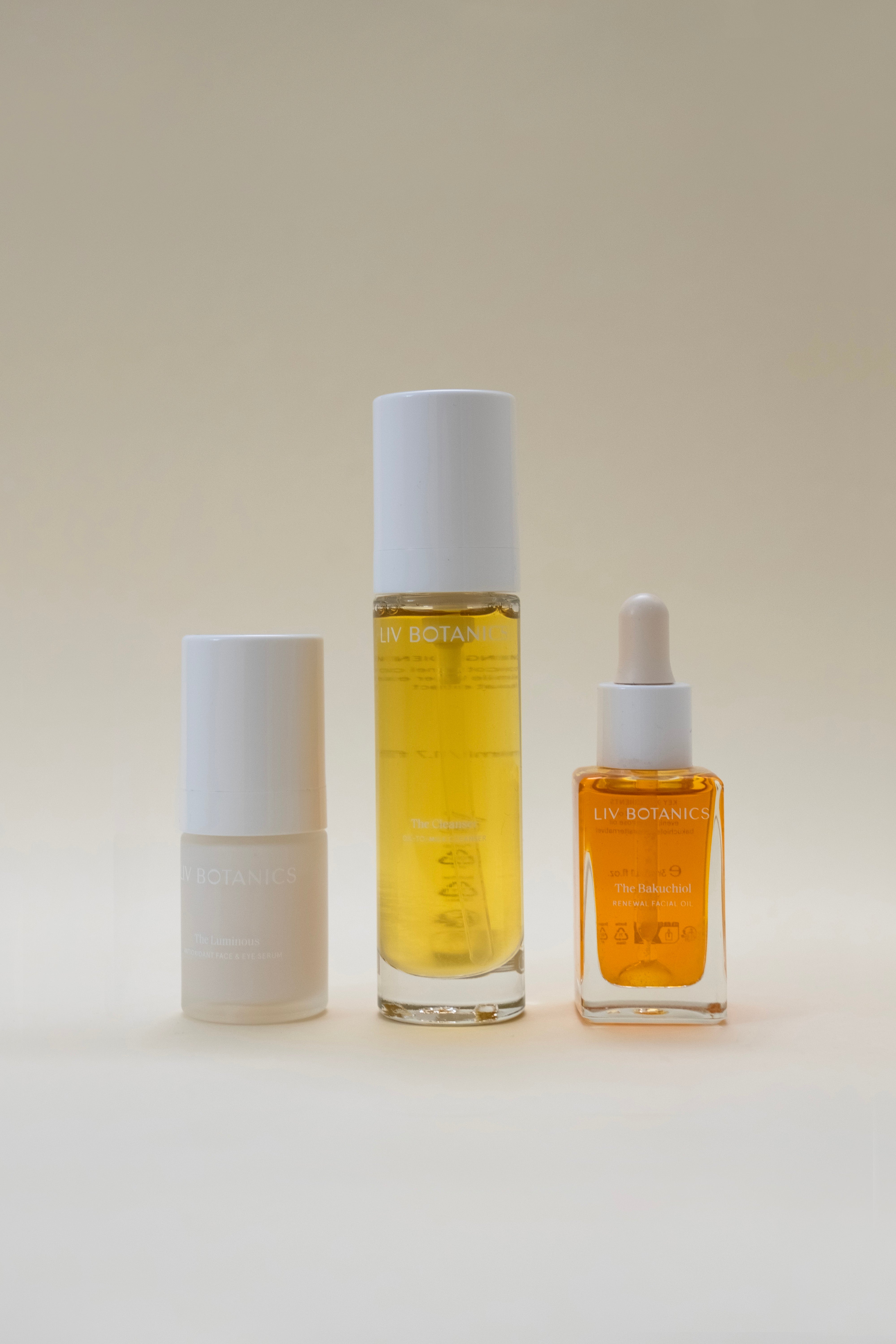 The Renewal Ritual - Bakuchiol 3-Step Skincare Set | Liv Botanics